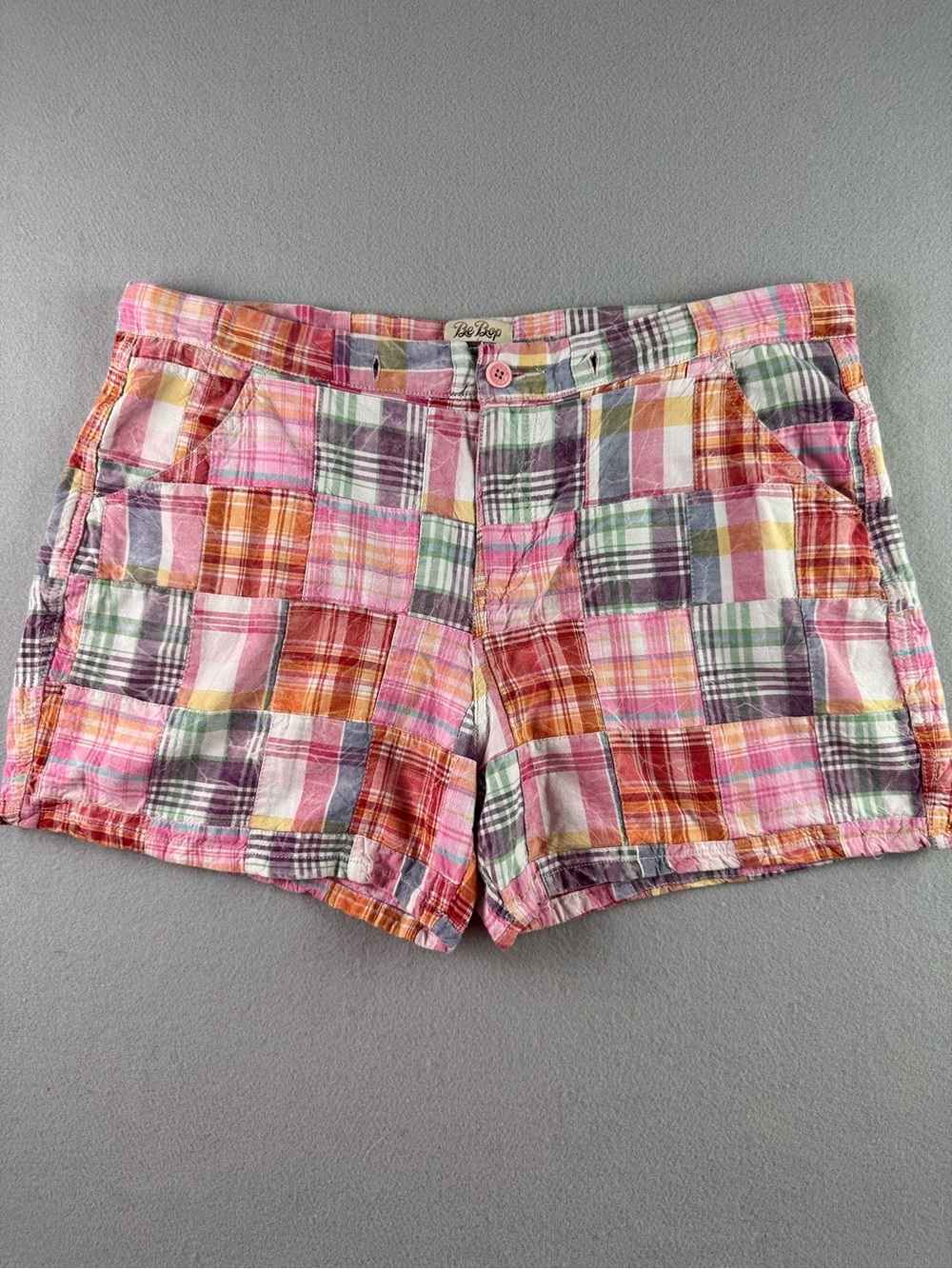 Patchwork Plaid‎ Women’s Shorts - Multicolor